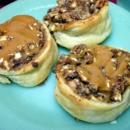 Caramel Apple Puff Pastry Pinwheels