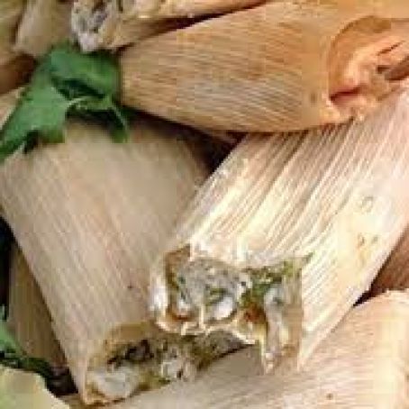 Green Chile Chicken Tamales
