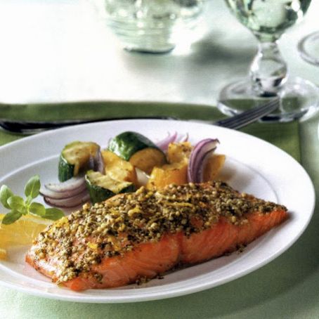 Baked Salmon Pesto