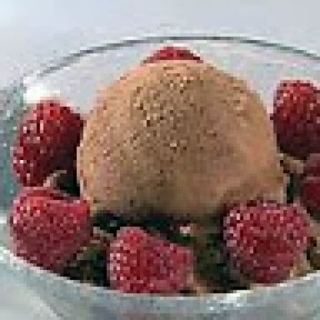 Chocolate Orange Mousse with Raspberries