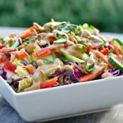 Thai Crunch Salad with Peanut Dressing