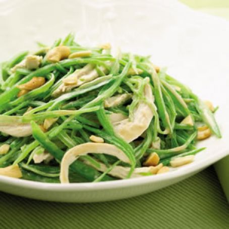 Warm Snow Pea & Chicken Salad