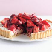 Strawberry Mascarpone Tart with Port Glaze