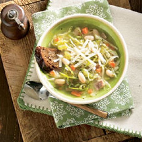Basque Cabbage, Bean and Vegetable Soup