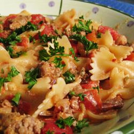 Bow Ties with Sausage