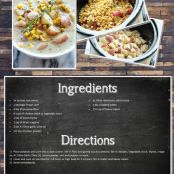 slow cooked potato and corn chowder