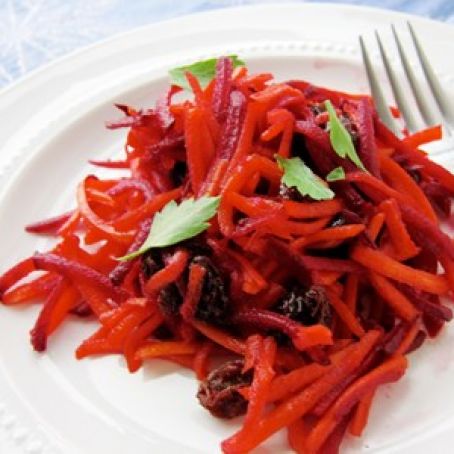 Grated Carrot and Beet Salad