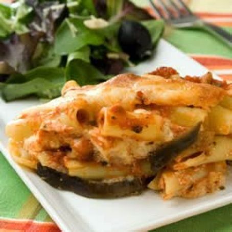 Eggplant and Ziti Parmesan