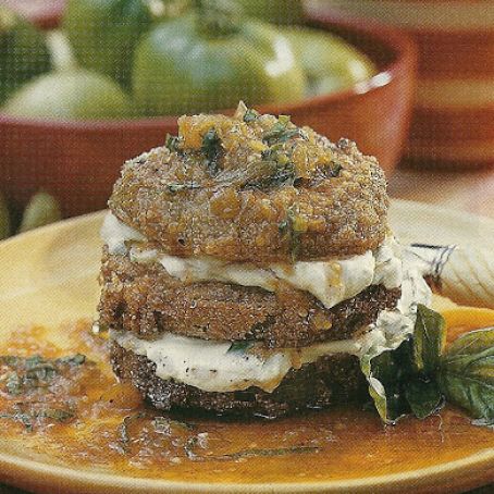 Fried Green Tomato Stacks