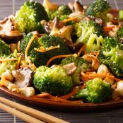 Chinese Style Broccoli with Mushrooms