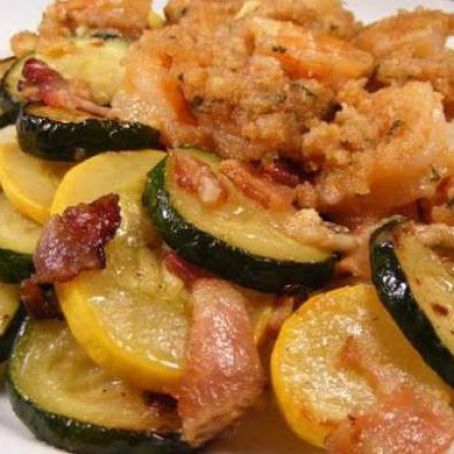 Summer Squash with Bacon