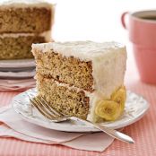 Decadent Banana Cake With Coconut-Cream Cheese Frosting