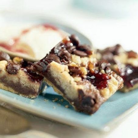 Chocolate Raspberry Crumb Bars