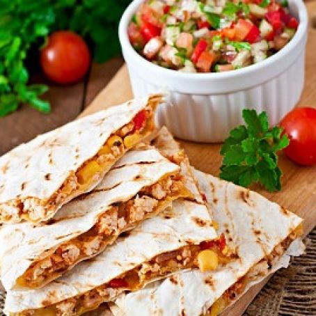 Cheesy Chicken Quesadillas
