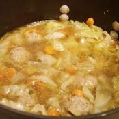 Cabbage & Meatball Soup