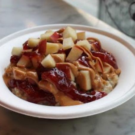 PB&J and Apple Oatmeal