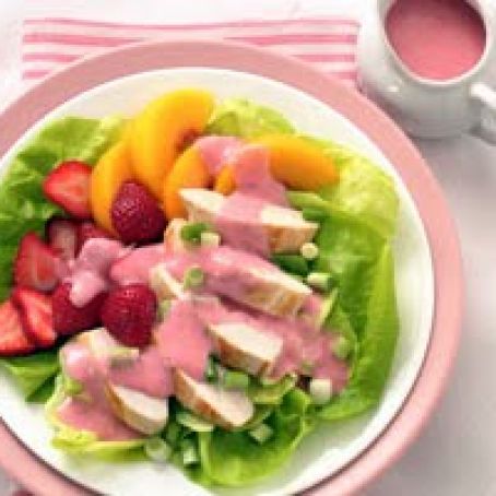 Strawberry-Peach Chicken Salad