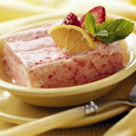 Frosty Lemon-Strawberry Dessert