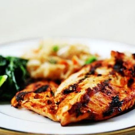 Grilled Moroccan Chicken with Chermoula Sauce