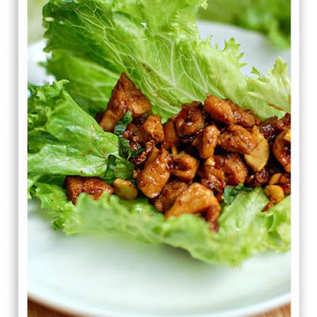 Cashew Chicken Lettuce Wraps
