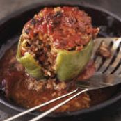 Stuffed Peppers with Ground Beef and Rice