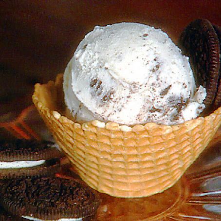 Cookie and cream ice cream