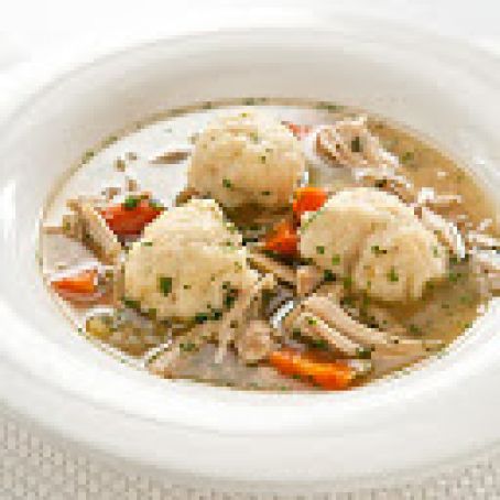 Lighter Chicken and Dumplings