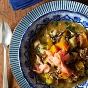 Soup: Pecan-Miso Vegetable Soup