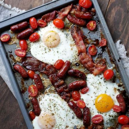 Bacon and Eggs Breakfast Bake, GF