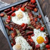 Bacon and Eggs Breakfast Bake, GF