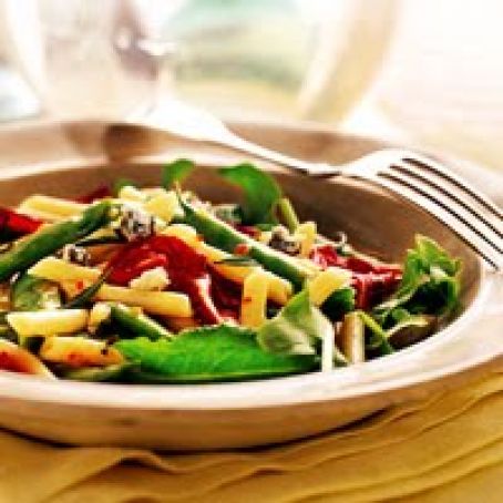Penne Salad with Italian Green Beans and Gorgonzola