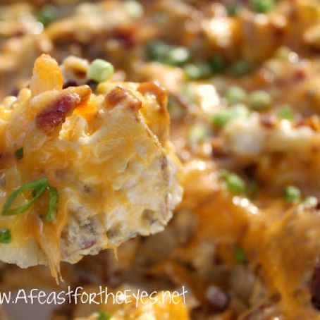 Fully Loaded Twice Baked Potato Casserole