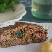 Low FODMAP Stuffed Meatloaf with Spinach & Provolone