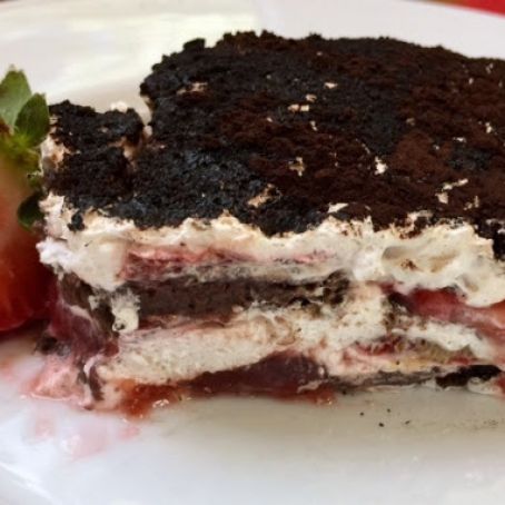 Chocolate Strawberry Icebox Cake