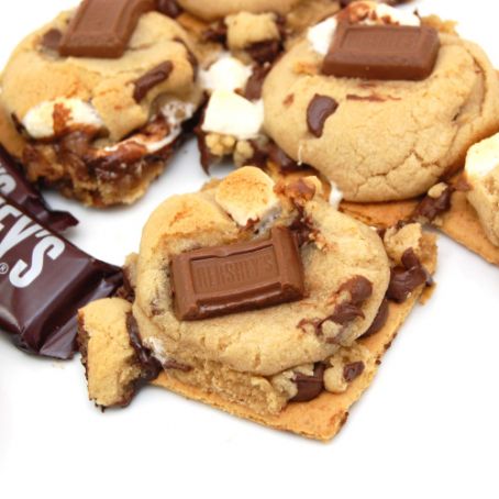 Graham Cracker Smores Cookies