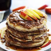 Apple Cinnamon Streusel Pancakes