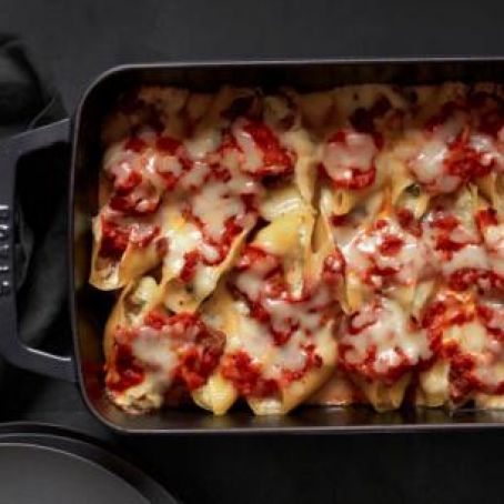 Sausage-Spinach Stuffed Shells