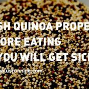 Wash Quinoa