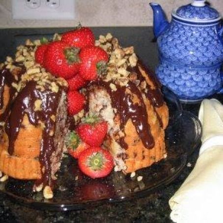 Incredible Banana Split Bundt Cake
