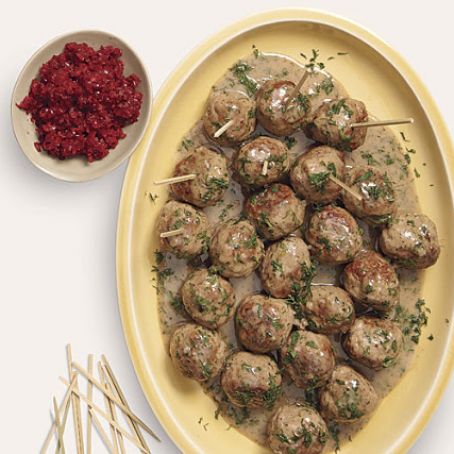 Swedish Meatballs with Cranberry Relish