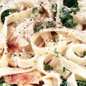 Fettucini with Rabe & Chicken