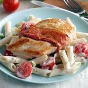 creamy chicken with bacon & penne