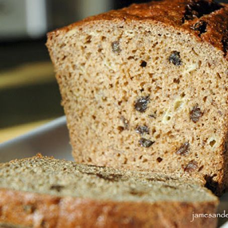 Applesauce & Honey Whole Wheat Banana Bread