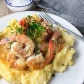 Shrimp Scampi with Creamy Polenta