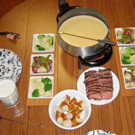 Three-Cheese Fondue