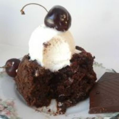 One Minute Chocolate Cherry Cake