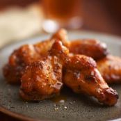 Chicken Wings in Black Pepper Caramel (ปีกไก่พริกไทยดำซอสคาราเมล ; bpeek gai phrik thai dam sauce caramel)