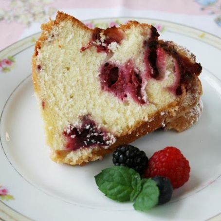 Bursting with Berries Bundt Cake