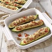 Sausage-&-Quinoa-Stuffed Zucchini