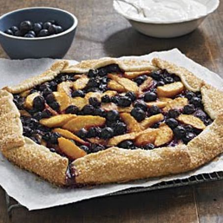 Peach and Blueberry Galette